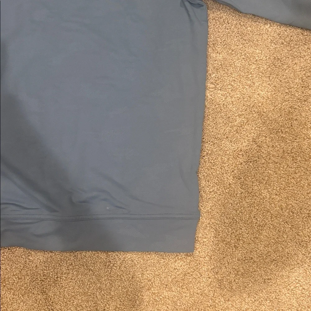 Peter Millar Light Blue Quarter-Zip Pullover - Picture 3 of 7